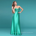 Elegant A-line Sweetheart Neckline Strapless Floor-length Satin Beading Evening Dress